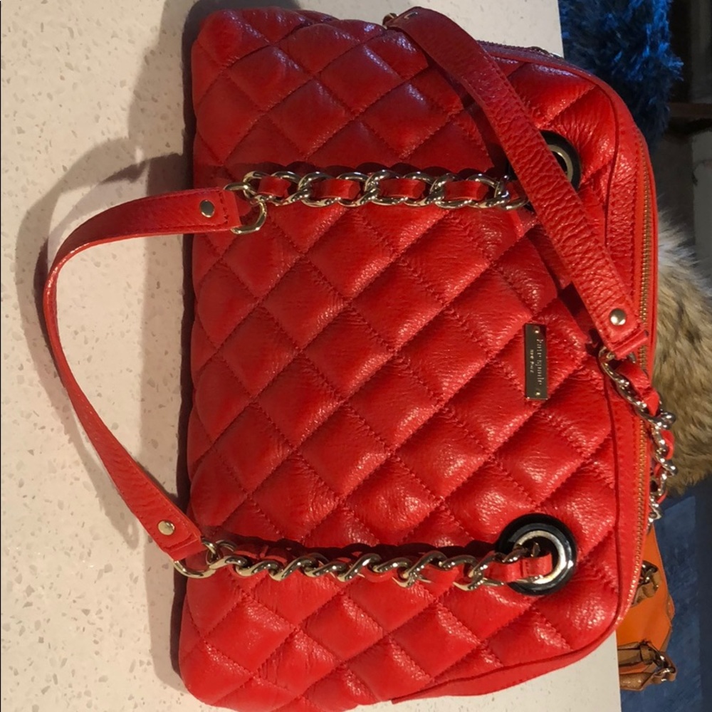 Kate spade red shoulder bag